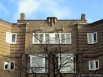 Het middelste pand van het hofje in de Vechtstraat.
<br/>
Gert-Jan Lobbes, 2017